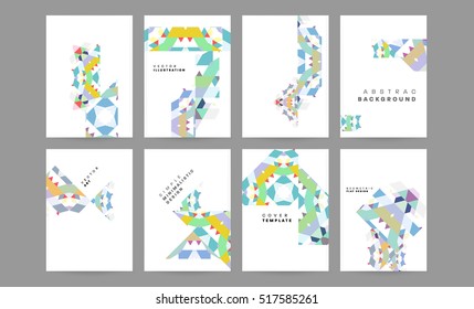 Geometric background Template for covers, flyers, banners, posters and placards, may be used for presentations and books, EPS10 vector illustration