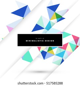 Geometric background Template for covers, flyers, banners, posters and placards, may be used for presentations and books, EPS10 vector illustration