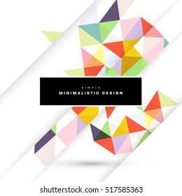 Geometric background Template for covers, flyers, banners, posters and placards, may be used for presentations and books, EPS10 vector illustration