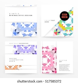 Geometric background Template for covers, flyers, banners, posters and placards, may be used for presentations and books, EPS10 vector illustration