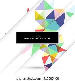 Geometric background Template for covers, flyers, banners, posters and placards, may be used for presentations and books, EPS10 vector illustration