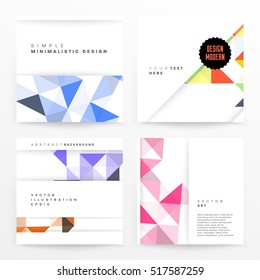 Geometric background Template for covers, flyers, banners, posters and placards, may be used for presentations and books, EPS10 vector illustration