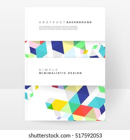 Geometric background Template for covers, flyers, banners, posters and placards, may be used for presentations and books, EPS10 vector illustration