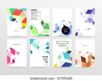 Geometrische Hintergrundvorlage für Cover, Flyer, Banner, Poster und Plakate, kann für Präsentationen und Bücher verwendet werden, EPS10 Vektorgrafik