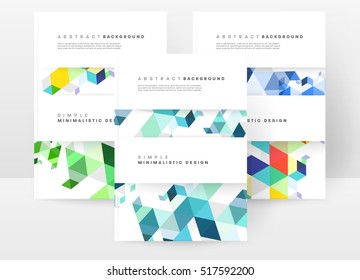 Geometrische Hintergrundvorlage für Cover, Flyer, Banner, Poster und Plakate, kann für Präsentationen und Bücher verwendet werden, EPS10 Vektorgrafik