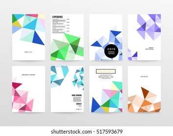 Geometrische Hintergrundvorlage für Cover, Flyer, Banner, Poster und Plakate, kann für Präsentationen und Bücher verwendet werden, EPS10 Vektorgrafik