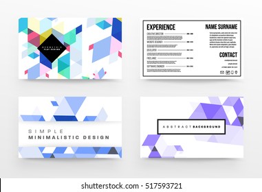 Geometric background Template for covers, flyers, banners, posters and placards, may be used for presentations and books, EPS10 vector illustration