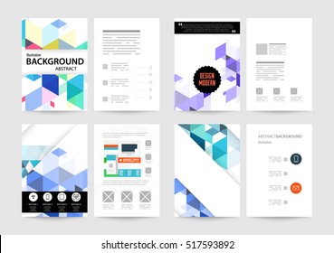 Geometrische Hintergrundvorlage für Cover, Flyer, Banner, Poster und Plakate, kann für Präsentationen und Bücher verwendet werden, EPS10 Vektorgrafik