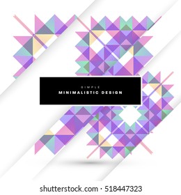 Geometrische Hintergrundvorlage für Cover, Flyer, Banner, Poster und Plakate, kann für Präsentationen und Bücher verwendet werden, EPS10 Vektorgrafik