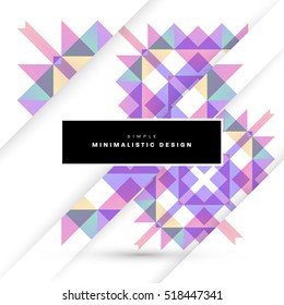 Geometric background Template for covers, flyers, banners, posters and placards, may be used for presentations and books, EPS10 vector illustration