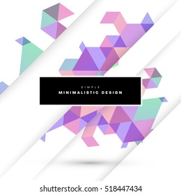 Geometrische Hintergrundvorlage für Cover, Flyer, Banner, Poster und Plakate, kann für Präsentationen und Bücher verwendet werden, EPS10 Vektorgrafik