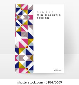 Geometric background Template for covers, flyers, banners, posters and placards, may be used for presentations and books, EPS10 vector illustration