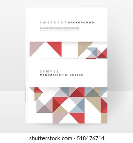 Geometric background Template for covers, flyers, banners, posters and placards, may be used for presentations and books, EPS10 vector illustration