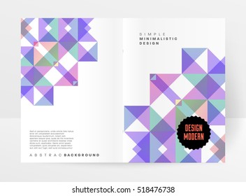 Plantilla de fondo geométrico para cubiertas, volantes, pancartas, carteles y carteles, puede utilizarse para presentaciones y libros, ilustración vectorial EPS10