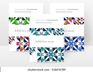 Geometric background Template for covers, flyers, banners, posters and placards, may be used for presentations and books, EPS10 vector illustration