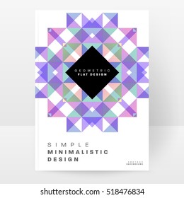 Plantilla de fondo geométrico para cubiertas, volantes, pancartas, carteles y carteles, puede utilizarse para presentaciones y libros, ilustración vectorial EPS10