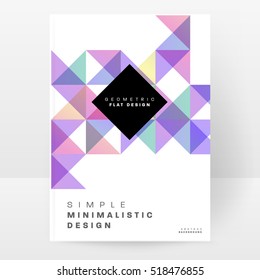 Plantilla de fondo geométrico para cubiertas, volantes, pancartas, carteles y carteles, puede utilizarse para presentaciones y libros, ilustración vectorial EPS10
