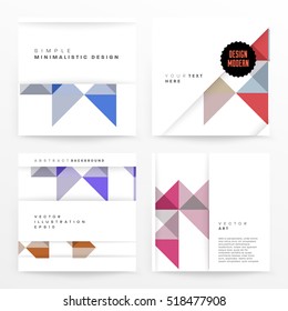Geometric background Template for covers, flyers, banners, posters and placards, may be used for presentations and books, EPS10 vector illustration