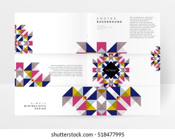 Geometric background Template for covers, flyers, banners, posters and placards, may be used for presentations and books, EPS10 vector illustration