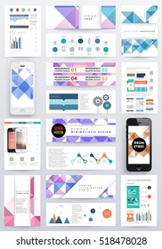 Geometric background Template for covers, flyers, banners, posters and placards, may be used for presentations and books, EPS10 vector illustration