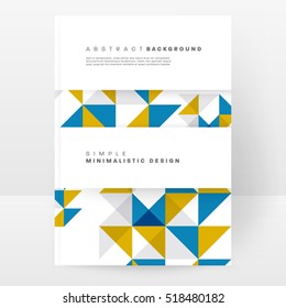Geometric background Template for covers, flyers, banners, posters and placards, may be used for presentations and books, EPS10 vector illustration