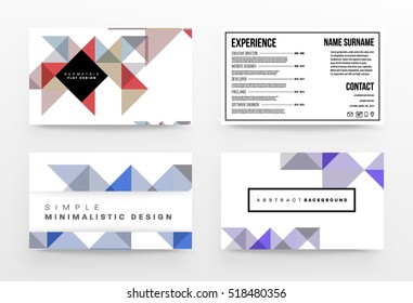 Geometric background Template for covers, flyers, banners, posters and placards, may be used for presentations and books, EPS10 vector illustration