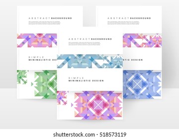 Geometrische Hintergrundvorlage für Cover, Flyer, Banner, Poster und Plakate, kann für Präsentationen und Bücher verwendet werden, EPS10 Vektorgrafik