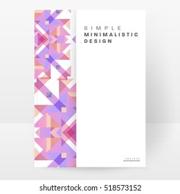 Plantilla de fondo geométrico para cubiertas, volantes, pancartas, carteles y carteles, puede utilizarse para presentaciones y libros, ilustración vectorial EPS10