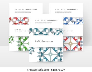 Geometric background Template for covers, flyers, banners, posters and placards, may be used for presentations and books, EPS10 vector illustration