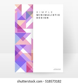 Geometric background Template for covers, flyers, banners, posters and placards, may be used for presentations and books, EPS10 vector illustration