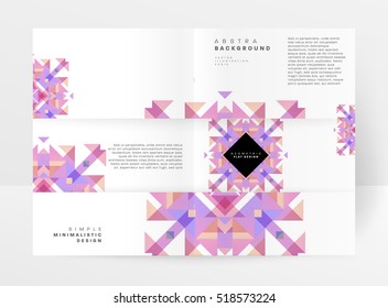 Geometric background Template for covers, flyers, banners, posters and placards, may be used for presentations and books, EPS10 vector illustration