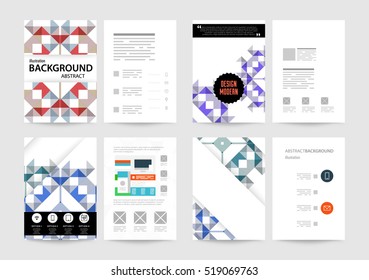 Geometric background Template for covers, flyers, banners, posters and placards, may be used for presentations and books, EPS10 vector illustration