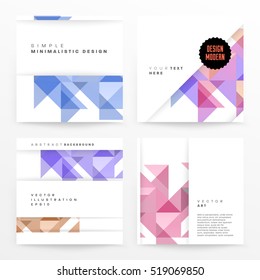 Plantilla de fondo geométrico para cubiertas, volantes, pancartas, carteles y carteles, puede utilizarse para presentaciones y libros, ilustración vectorial EPS10