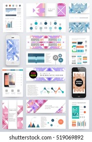 Geometric background Template for covers, flyers, banners, posters and placards, may be used for presentations and books, EPS10 vector illustration