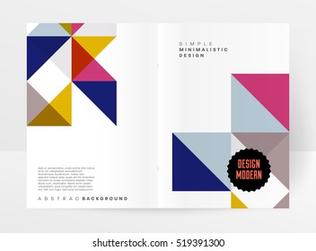 Geometrische Hintergrundvorlage für Cover, Flyer, Banner, Poster und Plakate, kann für Präsentationen und Bücher verwendet werden, EPS10 Vektorgrafik