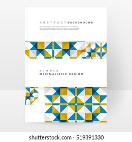 Plantilla de fondo geométrico para cubiertas, volantes, pancartas, carteles y carteles, puede utilizarse para presentaciones y libros, ilustración vectorial EPS10