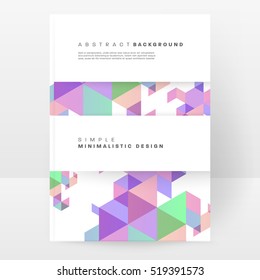 Geometric background Template for covers, flyers, banners, posters and placards, may be used for presentations and books, EPS10 vector illustration