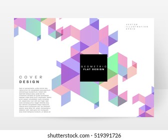 Geometrische Hintergrundvorlage für Cover, Flyer, Banner, Poster und Plakate, kann für Präsentationen und Bücher verwendet werden, EPS10 Vektorgrafik