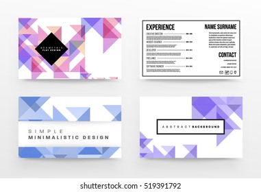 Geometric background Template for covers, flyers, banners, posters and placards, may be used for presentations and books, EPS10 vector illustration