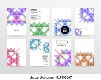Plantilla de fondo geométrico para cubiertas, volantes, pancartas, carteles y carteles, puede utilizarse para presentaciones y libros, ilustración vectorial EPS10
