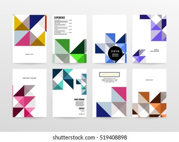 Geometric background Template for covers, flyers, banners, posters and placards, may be used for presentations and books, EPS10 vector illustration