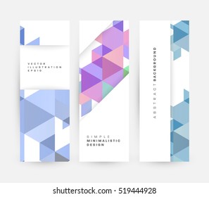 Plantilla de fondo geométrico para cubiertas, volantes, pancartas, carteles y carteles, puede utilizarse para presentaciones y libros, ilustración vectorial EPS10