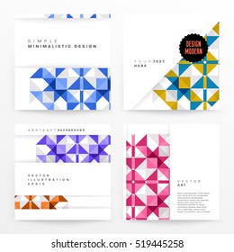 Geometric background Template for covers, flyers, banners, posters and placards, may be used for presentations and books, EPS10 vector illustration