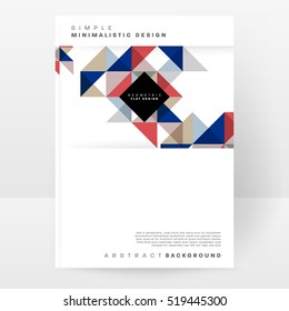 Plantilla de fondo geométrico para cubiertas, volantes, pancartas, carteles y carteles, puede utilizarse para presentaciones y libros, ilustración vectorial EPS10