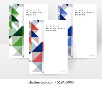 Plantilla de fondo geométrico para cubiertas, volantes, pancartas, carteles y carteles, puede utilizarse para presentaciones y libros, ilustración vectorial EPS10