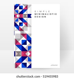 Geometric background Template for covers, flyers, banners, posters and placards, may be used for presentations and books, EPS10 vector illustration