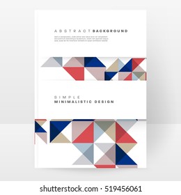 Geometric background Template for covers, flyers, banners, posters and placards, may be used for presentations and books, EPS10 vector illustration