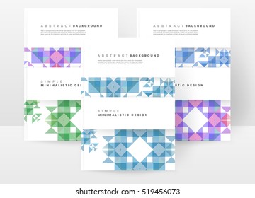 Geometric background Template for covers, flyers, banners, posters and placards, may be used for presentations and books, EPS10 vector illustration