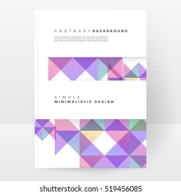 Geometric background Template for covers, flyers, banners, posters and placards, may be used for presentations and books, EPS10 vector illustration