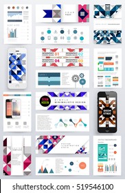 Geometric background Template for covers, flyers, banners, posters and placards, may be used for presentations and books, EPS10 vector illustration